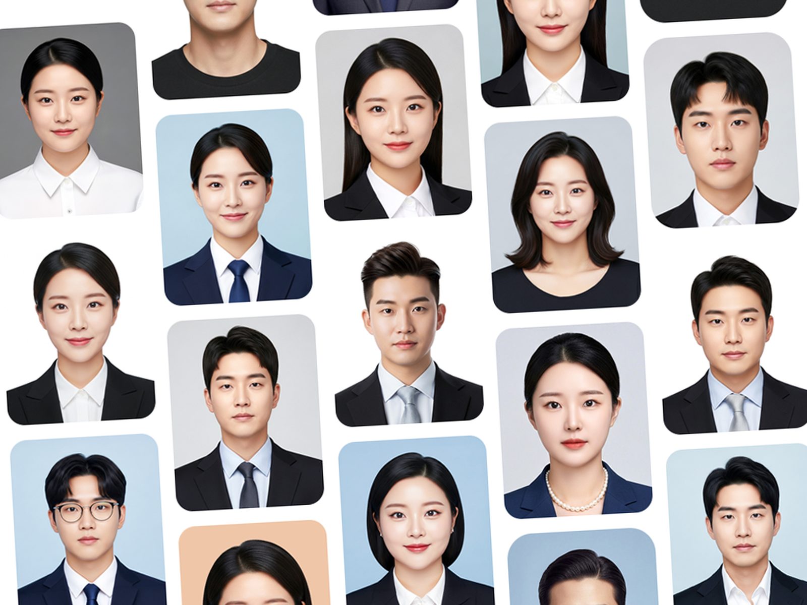 몽크사진관 증명사진 모음